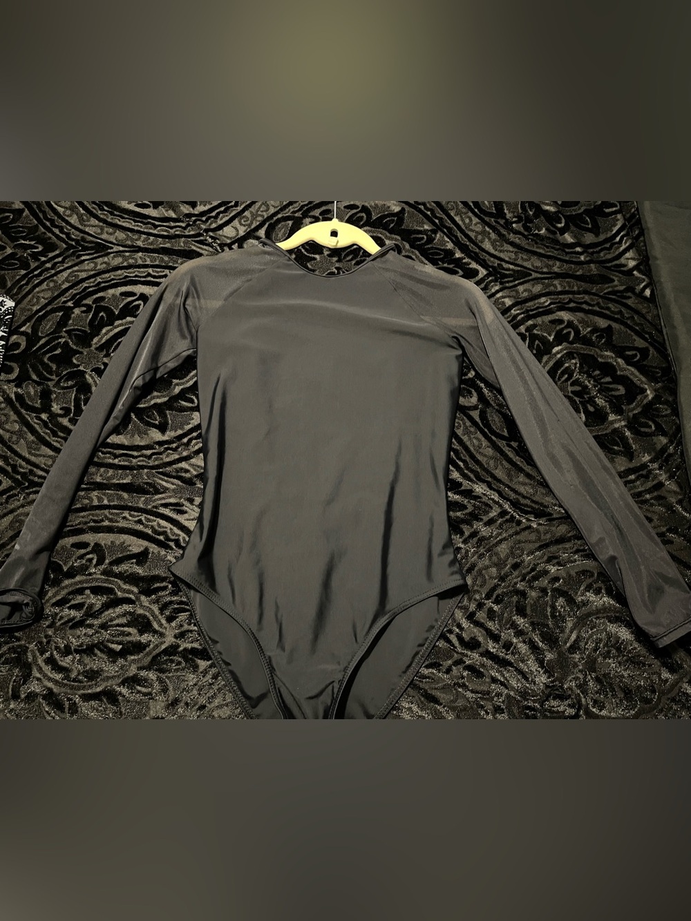 Open Back Long Sleeve Dance Leotard
